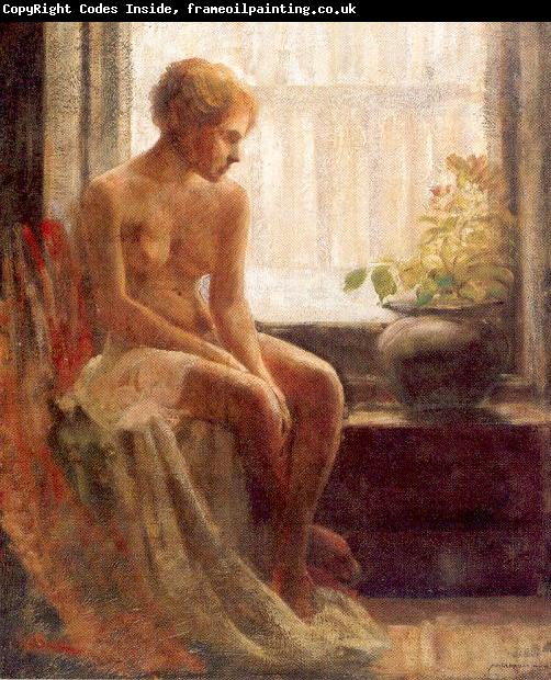 Mulhaupt, Frederick John Nude Seated by a Window